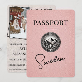 Pink Schweden Pass Save the Date