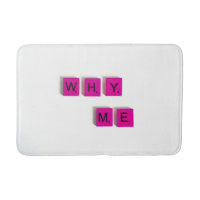 Pink Scrabble Tile Bath Mat - Spielend & gemütlich