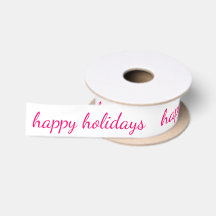 Pink Script Happy Holidays Weihnachtstypografie