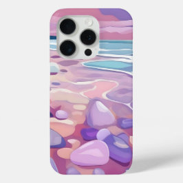 Pink Seaglass, Strand, in digitaler Kunst Case-Mate iPhone Hülle