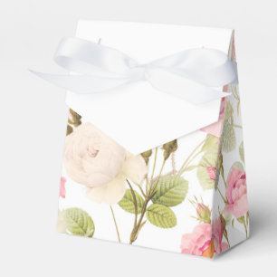 Pink Sepia Vintage Rose Wiese Illustration Geschenkschachtel