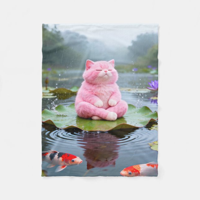 Pink Serenity 001 Fleecedecke (Vorderseite)