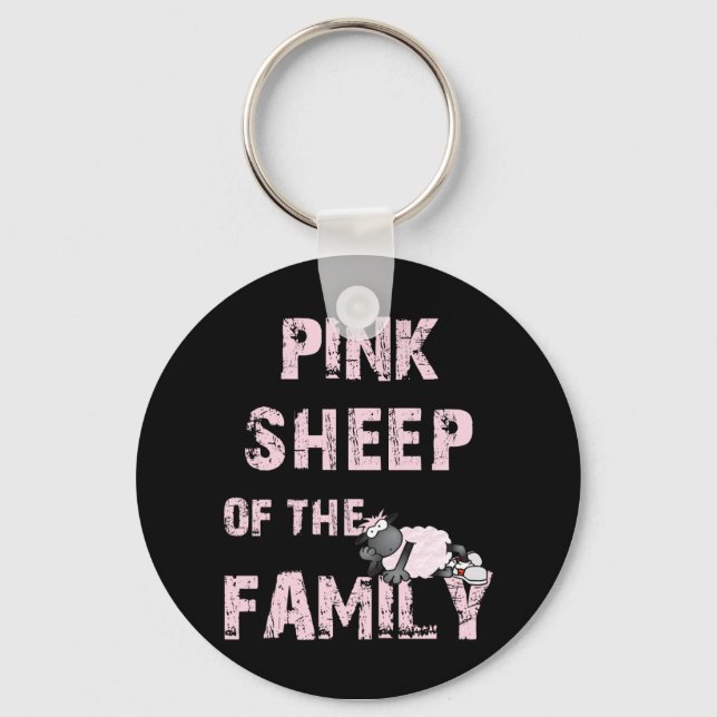 Pink Sheep Schlüsselanhänger (Vorderseite)