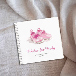 Pink Shoes Baby Dusche Wünsche für Baby Notizbuch