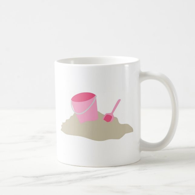 Pink Shovel and Pail Kaffeetasse (Rechts)