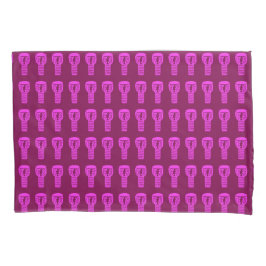 Pink Silhouette Djembe Drum Pattern Kissen Gehäuse Kissenbezug