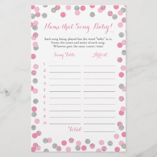 Pink & Silver Guess das Baby Song Baby Shooting Ga