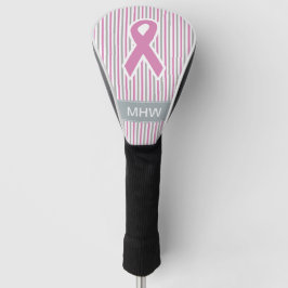 Pink & Silver Strips, kundenspezifische Abdeckung Golf Headcover