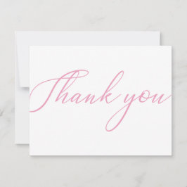 Pink Simple Modern Business Package Danke Karte