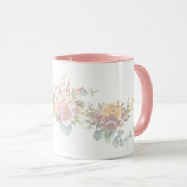 Pink Simple Modern farbenfrohe Blume für sie Tasse