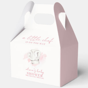 Pink Simple Modern Little Koch Baby Dusche Geschenkschachtel