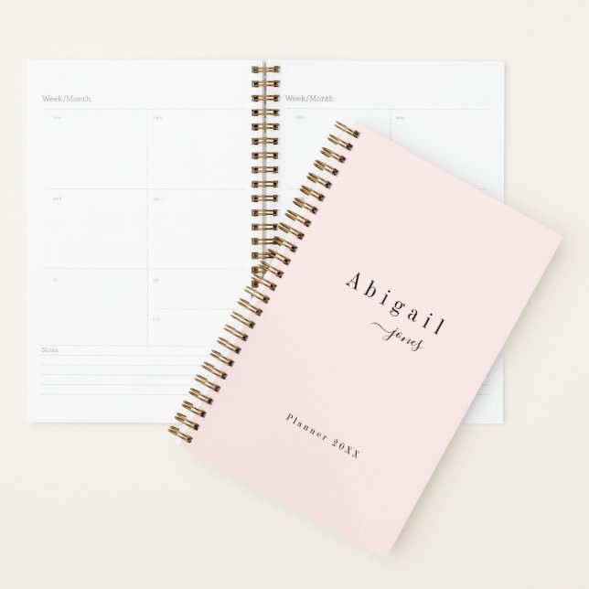 Pink Simple Script Moderne Luxe Professionnel (Devant avec enveloppe)