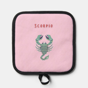 Pink Skorpion, Tierkreiszeichen, Sternzeichen Topflappen