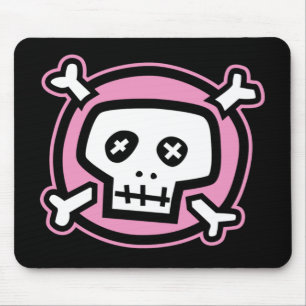 Pink Skull Mousepad