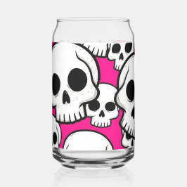 Pink Skull Pattern Dosenglas