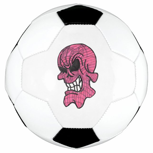 Pink Skull Soccer Ball (Vorderseite)