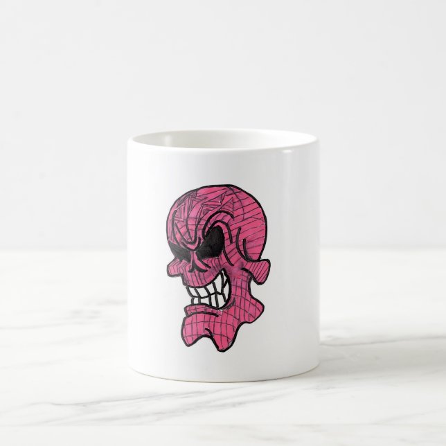 Pink Skull-Tasse Kaffeetasse (Mittel)