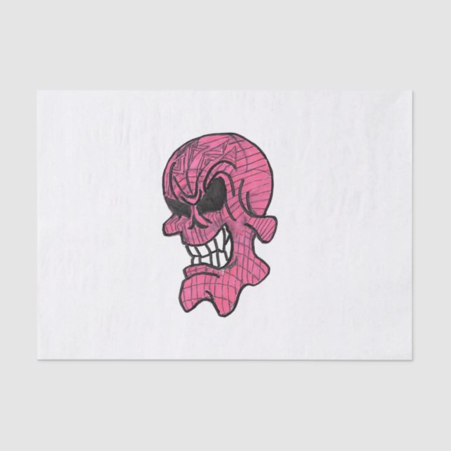 Pink Skull Tissue Seidenpapier (Vorderseite)