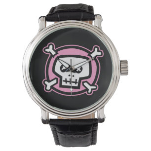 Pink Skull Watch Armbanduhr