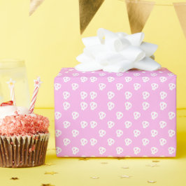 Pink Skully Geschenkpapier