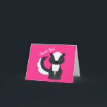 Pink Skunk Geburtstagspartei Karte<br><div class="desc">Feiern Sie den Geburtstag Ihres Kindes,  mit diesem bezaubernden Schunk Geburtstagsdesign in Rosa! Ideal für eine Waldtierfeier,  oder einfach nur für ein Kind,  das Lieben in den Schotten! Ein Party zum 1. Geburtstag für ein Baby!</div>