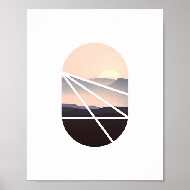 Pink Sky | Abstraktes Foto Poster (Vorne)