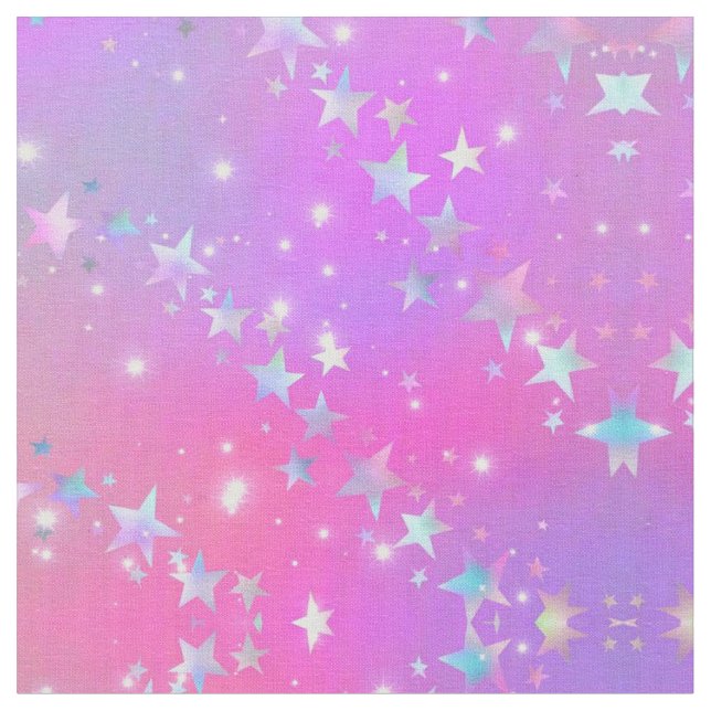 Pink Sky Combed Cotton Fabric Stoff (Nahaufnahme)