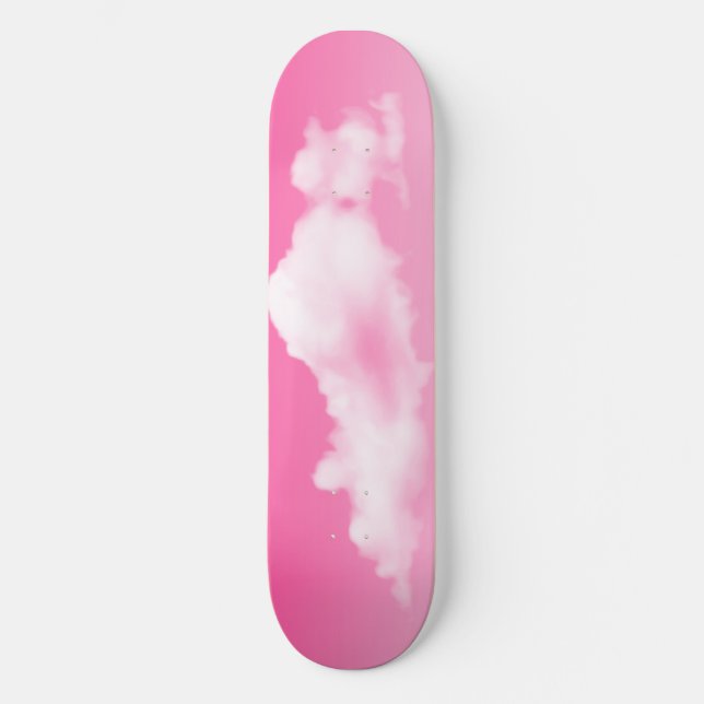 Pink Sky et Clouds Skateboard (Recto)