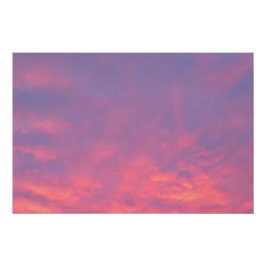 Pink Sky Photography Poster
