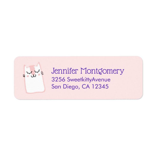 Pink Sleeping Kitty Cat (Vorne)