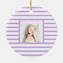 Pink Sleepy Baby Dino | Lila Streifen modern