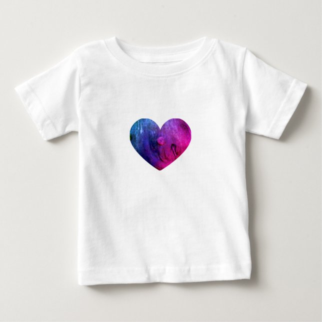 Pink Slime Heart Baby T-Shirt  (Vorderseite)