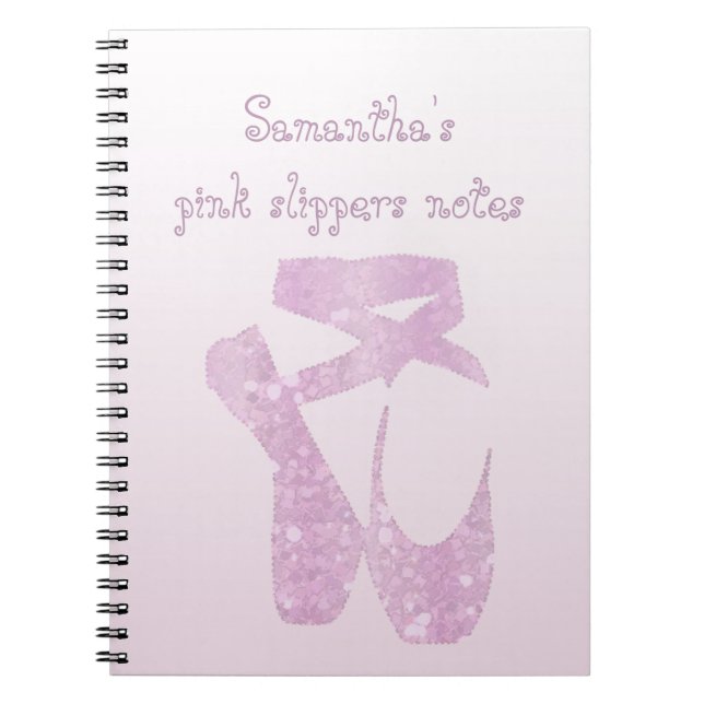 Pink Slippers Notizblock (Vorderseite)
