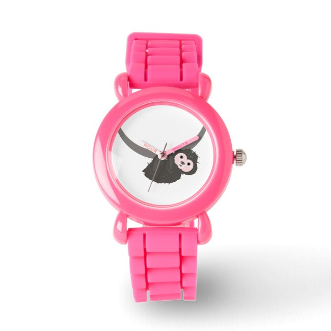 Pink Sloth Watch Armbanduhr (Vorderseite)