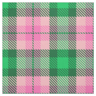 Pink-SmaragdForest Green XL Tartan Stoff