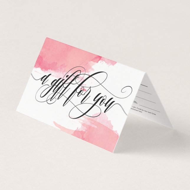 Pink Smudges - Ein Geschenk für Sie - Geschenkguts (Vorderseite)