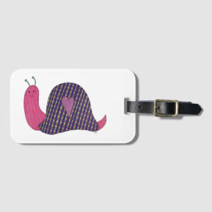 Pink Snail Gepäckmarke Gepäckanhänger