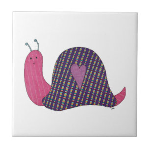 Pink Snail Tile Fliese