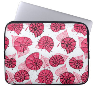 Pink Snails Muster Girly Zoology Laptopschutzhülle