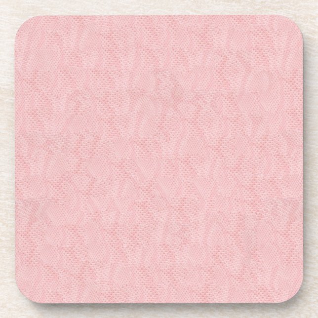 Pink Snake Skin Untersetzer (Vorderseite)