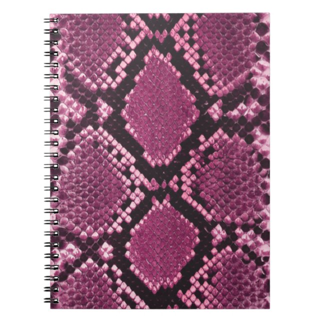 Pink Snakeskin Pattern Notizblock (Vorderseite)