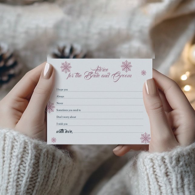 Pink Snowflake Admin Card | WinterBrautparty Flyer (Von Creator hochgeladen)