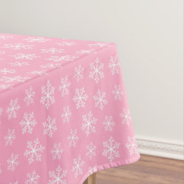 Pink Snowflake Tableclout Tischdecke