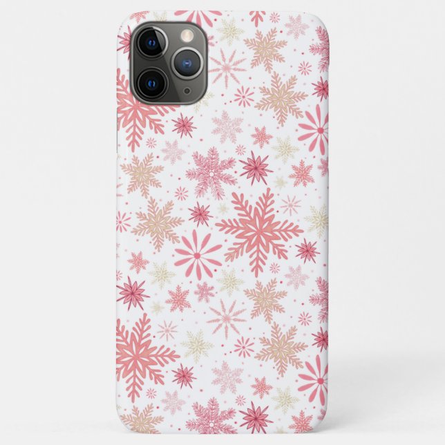 Pink Snowflakes iPhone / coque ipad (Dos)