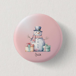 Pink Snowman mit Packet Button
