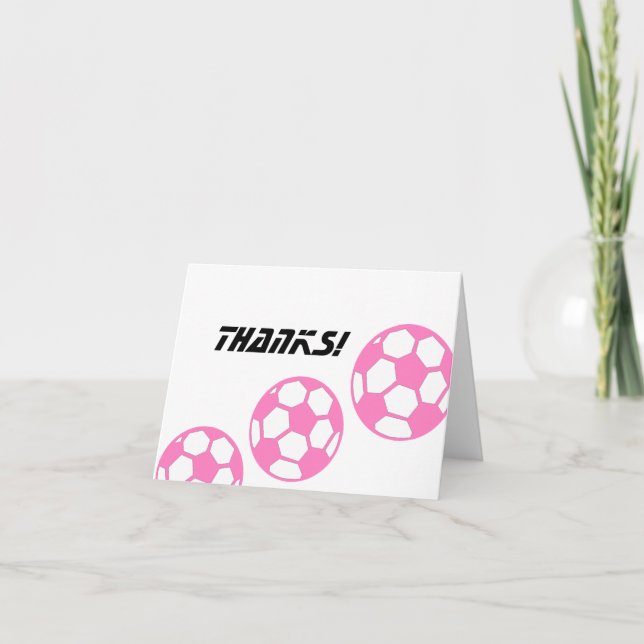 Pink Soccer Balls - Danke (Vorderseite)