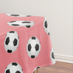 Pink Soccer Balls Kindergeburtstag Party Tablette Tischdecke