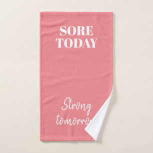 Pink Sore Aujourd'Hui Fort Demain Salle De Fitness