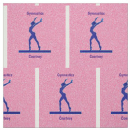 Pink Sparkle Gymnastik Beam Fabric Stoff