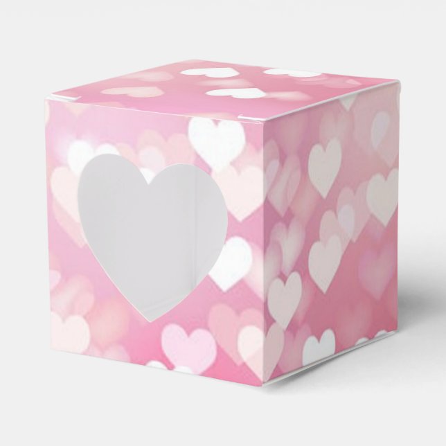 Pink Sparkle Herz Muster Herz-Liebhaber Box Geschenkschachtel (Vorderseite)